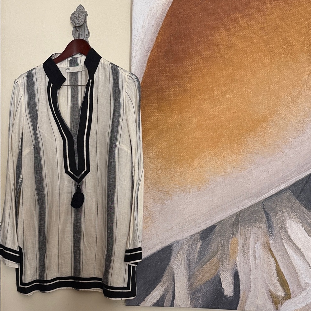 Tory Burch Black and White Tunic